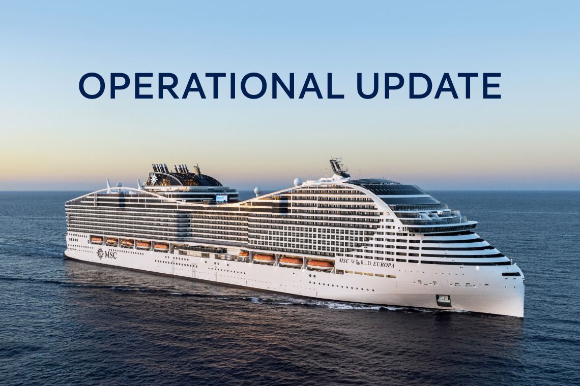 Operational Update | Pictured: MSC World Europa